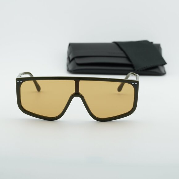 Isabel Marant IM 0096/S 01ED 70 Shield Sunglasses - Green/Brown main image 4